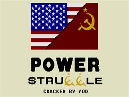 Title screen of Power Struggle on the Atari ST.