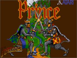 Title screen of Prince on the Atari ST.