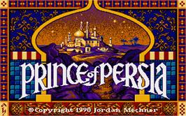 Title screen of Prince of Persia on the Atari ST.