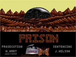 Title screen of Prison on the Atari ST.