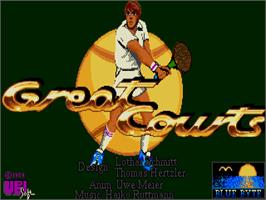 Title screen of Pro Tennis Tour on the Atari ST.