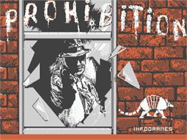 Title screen of Prohibition on the Atari ST.