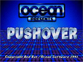 Title screen of Push-Over on the Atari ST.