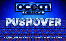 Title screen of Pushover on the Atari ST.