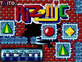 Title screen of Puzznic on the Atari ST.