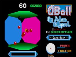 Title screen of Qball on the Atari ST.