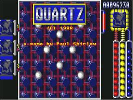 Title screen of Quartz on the Atari ST.