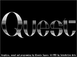 Title screen of Quest on the Atari ST.