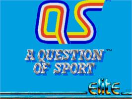 Title screen of Question Of Sport, A on the Atari ST.
