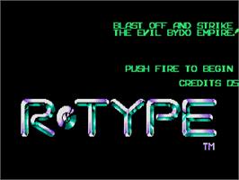 Title screen of R-Type on the Atari ST.