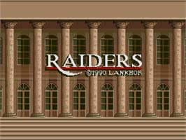 Title screen of Raiders on the Atari ST.