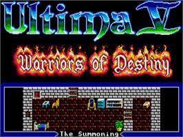 Title screen of Realms of Arkania: Blade of Destiny on the Atari ST.