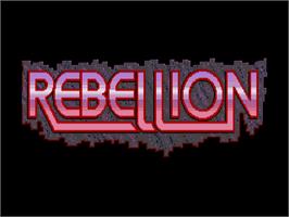 Title screen of Rebellion on the Atari ST.