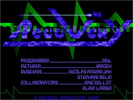 Title screen of Recovery on the Atari ST.