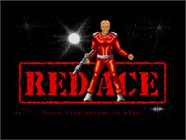 Title screen of Red Ace on the Atari ST.