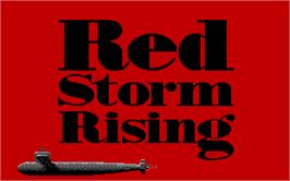 Title screen of Red Storm Rising on the Atari ST.