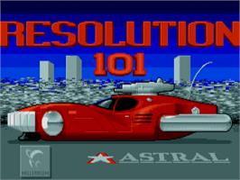 Title screen of Resolution 101 on the Atari ST.