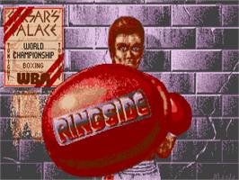 Title screen of Ringside on the Atari ST.