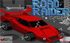 Title screen of Road Raider on the Atari ST.