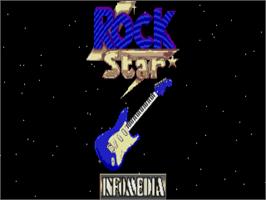 Title screen of Rock Star on the Atari ST.