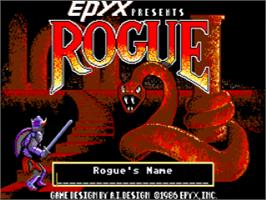 Title screen of Rogue on the Atari ST.
