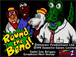 Title screen of Round the Bend on the Atari ST.