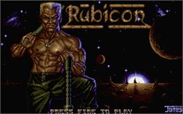 Title screen of Rubicon on the Atari ST.