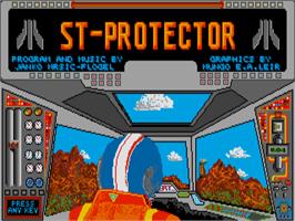 Title screen of ST Protector on the Atari ST.