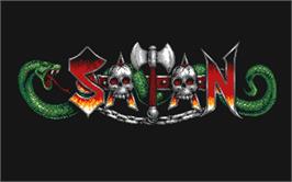 Title screen of Satan on the Atari ST.