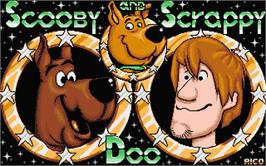 Title screen of Scooby Doo and Scrappy Doo on the Atari ST.