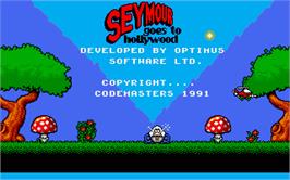 Title screen of Seymour Goes to Hollywood on the Atari ST.