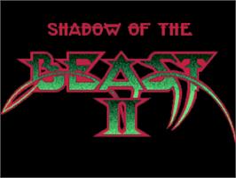 Title screen of Shadow Of The Beast 2 on the Atari ST.