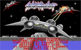 Title screen of Sidewinder on the Atari ST.