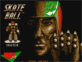 Title screen of Skateball on the Atari ST.