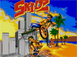 Title screen of Skidz on the Atari ST.