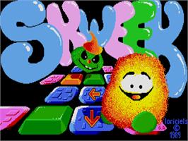 Title screen of Skweek on the Atari ST.