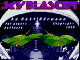 Title screen of Skyblaster on the Atari ST.