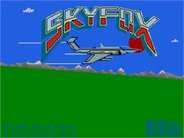 Title screen of Skyfox on the Atari ST.