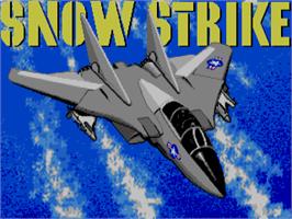 Title screen of Snow Strike on the Atari ST.
