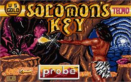 Title screen of Solomon's Key on the Atari ST.