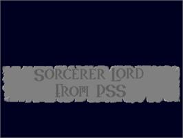 Title screen of Sorcerer Lord on the Atari ST.