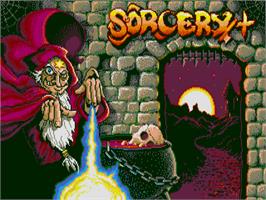 Title screen of Sorcery Plus on the Atari ST.