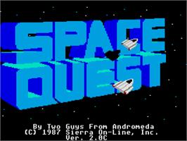 Title screen of Space Quest 2 - Chapter 2 - Vohaul's Revenge on the Atari ST.