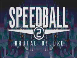 Title screen of Speedball 2 - Brutal Deluxe on the Atari ST.