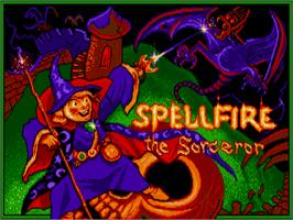 Title screen of Spellfire The Sorcerer on the Atari ST.