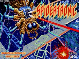 Title screen of Spidertronic on the Atari ST.