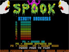 Title screen of Spook on the Atari ST.