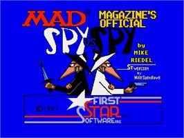 Title screen of Spy Vs Spy on the Atari ST.
