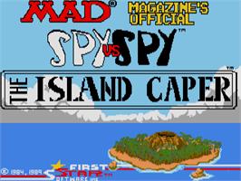 Title screen of Spy vs Spy - The Island Caper on the Atari ST.