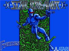 Title screen of Star Breaker on the Atari ST.